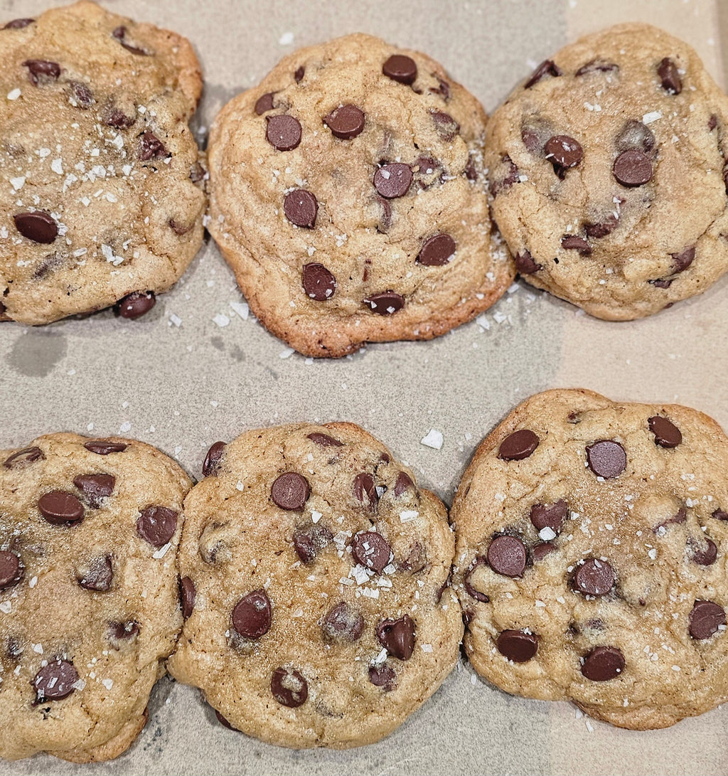 Brown Butter Sourdough Chocolate Chip Cookies- Pack of 6