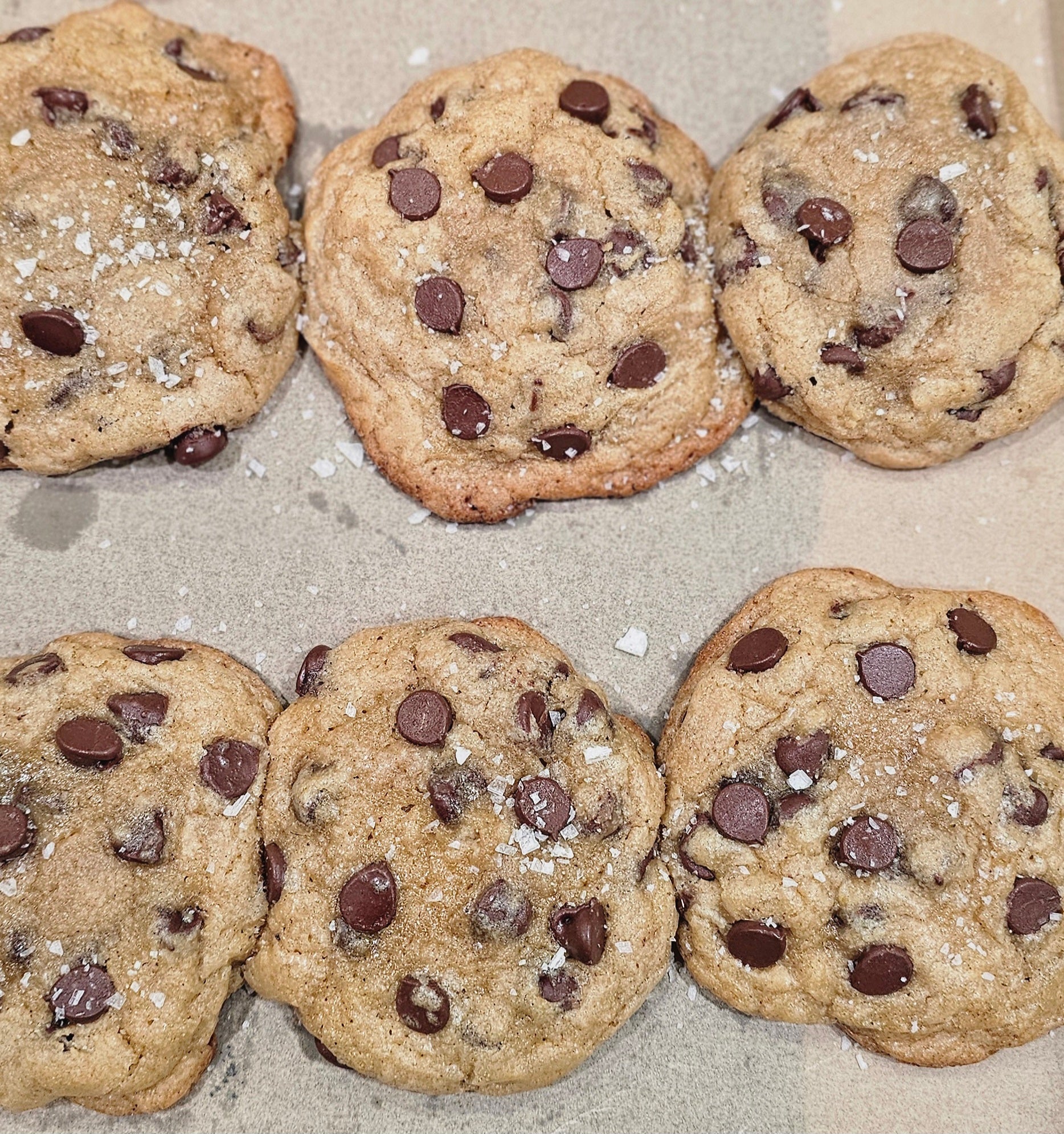 Brown Butter Sourdough Chocolate Chip Cookies- Pack of 6